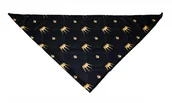 Akcesoria jeździeckie - COMODO Chusta wielofunkcyjna czarna w korony - CHS-21 - miniaturka - grafika 1