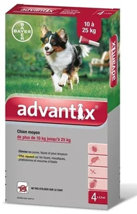 Bayer Advantix dla psów 10-25kg 4 pipety x 2,5ml) + niespodzianka dla psa GRATIS! 44829-uniw - Artykuły przeciw pasożytom Bayer Advantix dla psów 10-25kg 4 pipety x 2,5ml) + niespodzianka dla psa GRATIS! 44829-uniw - Artykuły przeciw pasożytom - miniaturka - grafika 2
