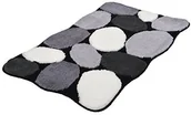 Dywaniki łazienkowe - Kleine Wolke dywanik łazienkowy z serii "Stone", czarny, 70 x 120 cm 8972926311 - miniaturka - grafika 1