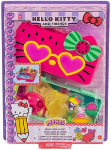 Mattel Hello Kitty Piórnik Zestaw Plaża GVC40 GVC39 - Lalki dla dziewczynek - miniaturka - grafika 13