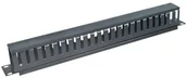 Akcesoria do szaf serwerowych - brak danych Organizer kabli poziomy 1U grzebieniow - miniaturka - grafika 1