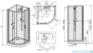 Sanplast Classic II 90x90 602-011-0331-38-4S1 - Kabiny prysznicowe - miniaturka - grafika 2