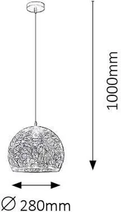 Rabalux LAMPA wisząca MANORCA 2276 orientalna OPRAWA zwis kula ball liście czarny złoty 2276 - Lampy sufitowe Rabalux LAMPA wisząca MANORCA 2276 orientalna OPRAWA zwis kula ball liście czarny złoty 2276 - Lampy sufitowe - miniaturka - grafika 5