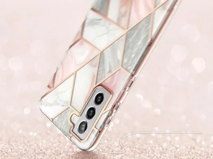 Supcase Etui Cosmo do Samsung Galaxy S21 Marble Pink 9186X7 - Etui i futerały do telefonów - miniaturka - grafika 4