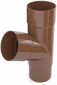 Rynny i akcesoria - Cellfast Trójnik 63/63/63 mm PVC brąz - miniaturka - grafika 1