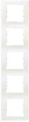 Klawisze i ramki - LEDart 5-krotna pionowa - Schneider Electric SEDNA SDN5801523, kolor kremowy - miniaturka - grafika 1