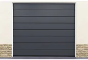 Bramy garażowe - DoorHan Brama garażowa segmentowa Szary Satynowy HD01/STG - miniaturka - grafika 1
