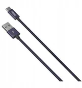 Kable USB - YENKEE Wytrzymały Kabel Usb-c 1M - Purple / Black - miniaturka - grafika 1
