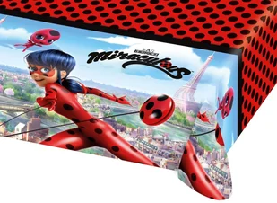 Amscan Obrus foliowy "Miraculous - Biedronka i Czarny Kot", 180x120 cm 9902876 - Urodziny dziecka Amscan Obrus foliowy "Miraculous - Biedronka i Czarny Kot", 180x120 cm 9902876 - Urodziny dziecka - miniaturka - grafika 2