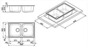 Smeg Rigae LZ862B - Zlewozmywaki - miniaturka - grafika 3