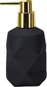 Mydelniczki i dozowniki mydła - Kleine Wolke Dozownik do mydła Golden Crackle Black 4004478293694 - miniaturka - grafika 1
