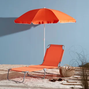 Leżanka Curacao pomarańczowa XYB-023OR - Leżaki ogrodowe - miniaturka - grafika 2