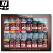 Kolejki i akcesoria - Vallejo Game Color Zestaw 16 farb - Introduction Vallejo 72299 - miniaturka - grafika 1