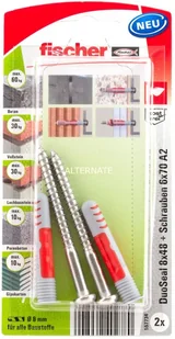 Fischer DuoSeal 8x48 S PH TX A2, Dowel 4048962402780 - Kołki - miniaturka - grafika 2