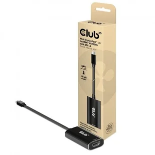 Club 3D Adapter CAC-1186 MiniDisplayPort 1.4 to HDMI 4K120Hz HDR Active Adapter M/F CAC-1186 - Adaptery i przejściówki - miniaturka - grafika 3