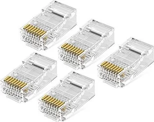 UGREEN ugreen RJ45 wtyki zaciskane Cat5e CAT5 łącznik 8P8 °C pozłacane złącze wtykowe, 50 sztuki RJ45-01 - Kable miedziane - miniaturka - grafika 2