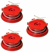 Akcesoria do elektronarzędzi - IKRA 73500400-3 zapasowe szpule (DA-F12) zestaw 3 szpulek żyłki do kosiarki - miniaturka - grafika 1