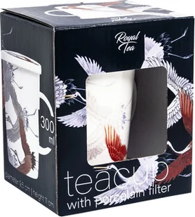 Royal Kubek do herbaty z filtrem, porcelanowy Żurawie 300ml - Tea 6007496 - Kubki - miniaturka - grafika 2