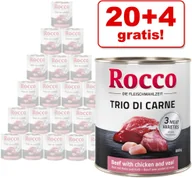 Mokra karma dla psów - Rocco Classic Trio di Carne edycja specjalna - Wołowina, kurczak i cielęcina, 24 x 800 g - miniaturka - grafika 1