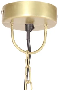 VidaXL Lampa wisząca, 25 W, kolor mosiądzu, okrągła, 48 cm, E27 320564 - Lampy sufitowe - miniaturka - grafika 5