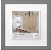 Ramki na zdjęcia - Walther Design Design Ramka na zdjęcia, szara, 15 x 15 cm BP150D - miniaturka - grafika 1