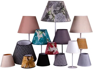 PASKI Euluna Klosz Sofia wysokość 21 cm, biały/ złoty w - Oprawy, klosze i abażury - miniaturka - grafika 2