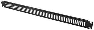 Perforowana Maskownica 19, 1U, Czarna - Pozostałe akcesoria sieciowe - miniaturka - grafika 2