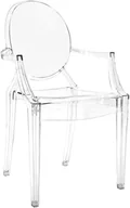 Krzesła - King Home Włoskie krzesło King Bath Louis Ghost transparentne 124-APC.CLEAR - miniaturka - grafika 1