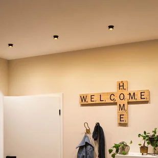 Paulmann Gil wpuszczana LED czarna matowa/złota - Oprawy, klosze i abażury - miniaturka - grafika 2