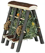 Akcesoria dla gryzoni - Trixie TX-60773 Hay Manger with Hay 17 × 20 × 17 cm, - miniaturka - grafika 1