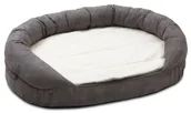 Legowiska dla psów - Karlie legowisko Ortho Bed Oval, szare, 0 - miniaturka - grafika 1
