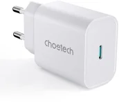 Ładowarki do telefonów - Choetech Choetech szybka ładowarka sieciowa USB Typ C 25W EU biała (PD6003-EU) PD6003-EU - miniaturka - grafika 1
