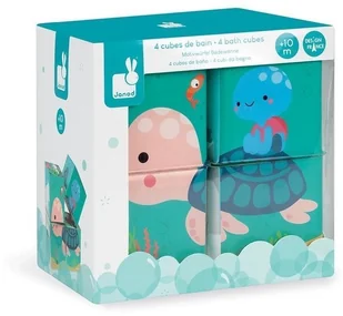 janod Klocki do kąpieli puzzle 6w1 Zwierzątka 4 elementy 10 m + J04713 - Zabawki do kąpieli - miniaturka - grafika 2