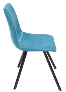 109 10967509 Krzesło do jadalni Haga Retro turkusowe sztruks 67509-uniw - Krzesła i taborety kosmetyczne - miniaturka - grafika 3