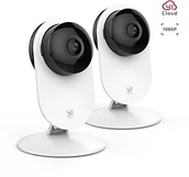 Akcesoria do monitoringu - YI Technology YI Home kamera 1080p kamera podwójny zestaw widoczność w nocy, czujnik ruchu, 2-Way Audio do Home/Office/Baby Monitor/zwierząt domowych w system iOS, Android App, YI Cloud Service Y20 - miniaturka - grafika 1