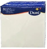 Dekoracja stołu - Duni Sales Poland SERWETKA 33/3W BIAŁA 50 SZT. (154489) - miniaturka - grafika 1