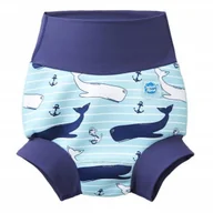 Pieluchy - Neoprenowa pieluszka do pływania wieloryby M - miniaturka - grafika 1