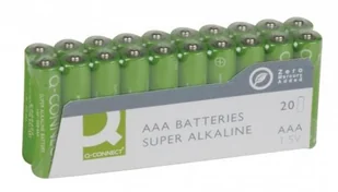 Q-CONNECT Baterie super-alkaliczne AAA/R3, LR03, 1,5V, 20szt. KF10849 - Baterie i akcesoria - miniaturka - grafika 2