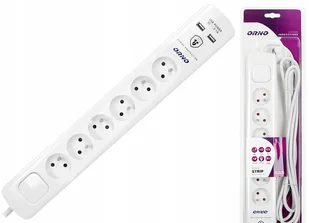 Listwa Zasilająca Przepięciowa Ładowarką Usb Orno - Listwy zasilające - miniaturka - grafika 2