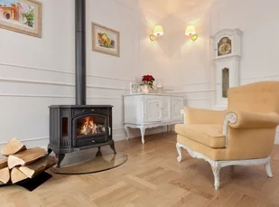 Ekoprojekt 300 Piec wolnostojący koza 10kW K9 z dolotem powietrza ASDP z wylotem spalin fi 150 Gratis Rozeta stalowa okrągła fi 150 + Rura stalowa 150/1m + Kolano ruchome 150/90 spełnia anty-smogowy EkoProjekt - Piece wolnostojące - miniaturka - grafika 7