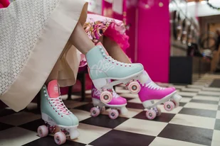 RIO ROLLER Wrotki klasyczne retro Script Pink Lilac Rio Roller + Torba RIO270 - Wrotki - miniaturka - grafika 8