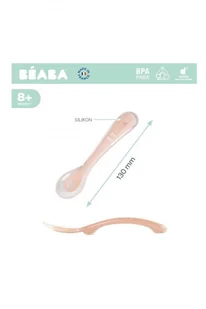 Beaba Łyżeczka silikonowa, 8m+, Pink - Sztućce dla dzieci - miniaturka - grafika 10
