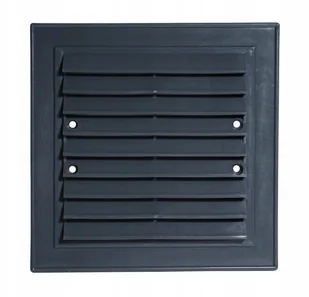Parkanex Skośna Plastikowa 14*14CM Czarna - Kratki wentylacyjne - miniaturka - grafika 2