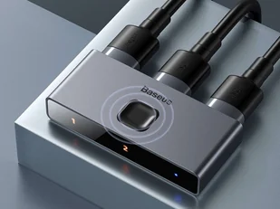 Baseus Dwukierunkowy rozdzielacz Baseus Splitter Full HDMI 4K 30Hz 2x1 1x2 CAHUB-BC0G - Adaptery i przejściówki - miniaturka - grafika 9