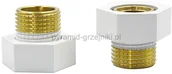 Akcesoria grzewcze - Varioterm Złączka GW 3/4 x R 1/2 na oring - biały mat M869B002210 - miniaturka - grafika 1