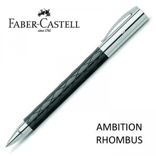 Faber-Castell Ambition 148920 pióro wieczne, korpus: czarny/srebrny wykonany ze szlachetnej żywicy, w opakowaniu prezentowym 148910 - Ołówki - miniaturka - grafika 3