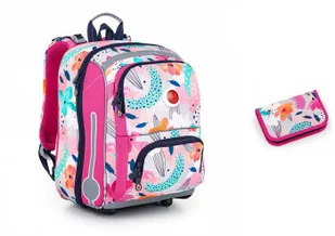 Topgal Tornister szkolny w kwiaty BEBE 22001 - - Plecaki szkolne i tornistry - miniaturka - grafika 3