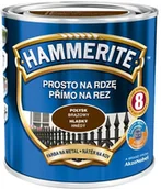 Farby do metalu - Hammerite Farba do metalu Prosto Na Rdzę połysk brązowy 0 7 l - miniaturka - grafika 1