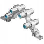 Akcesoria TV-SAT - Łącznik przewodu antenowego, 4x beczka Ff - miniaturka - grafika 1