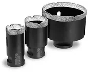 Wiertła - Dedra Zestaw koronek diamentowych VB 3szt. 28,35,68mm DED1592SZ05 DED1592SZ05 - miniaturka - grafika 1